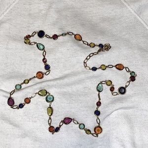 Stained “Glass Style” Costume Jewelry Necklace